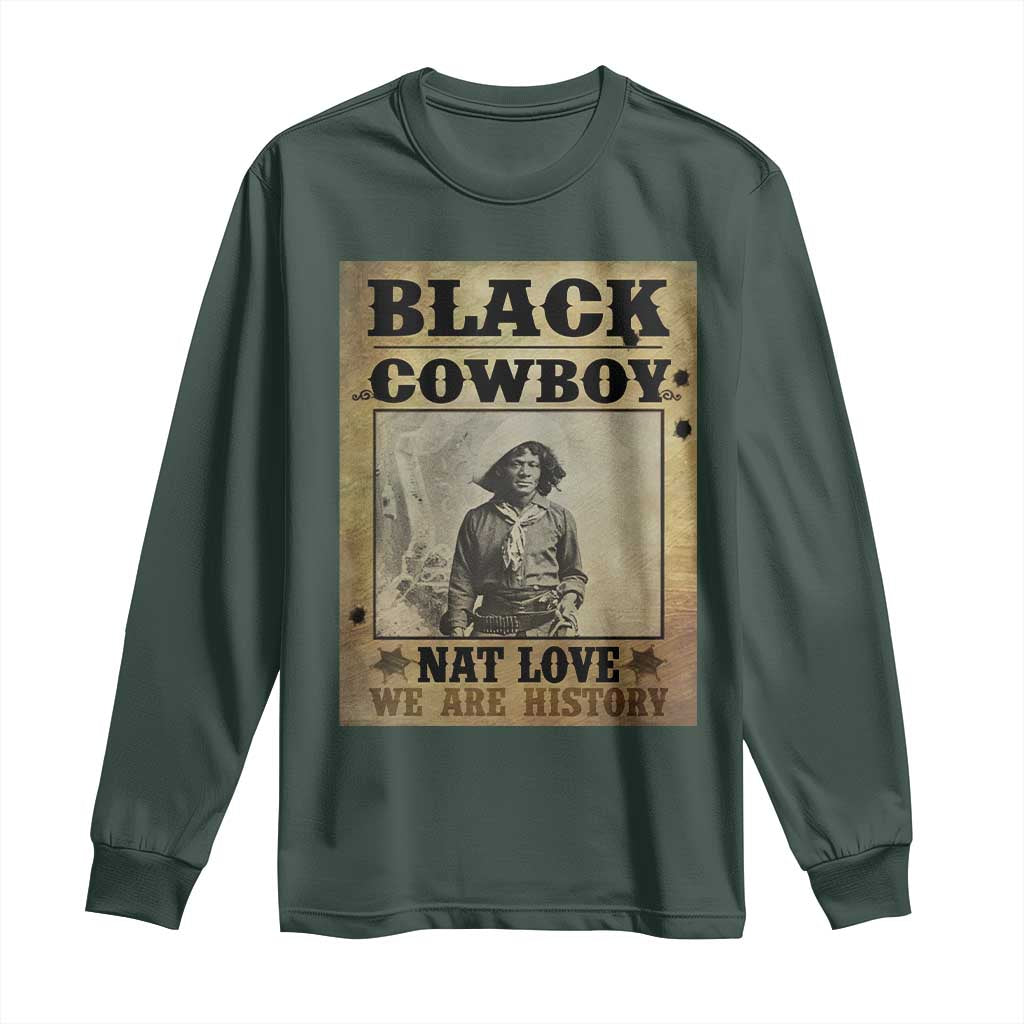 Black Cowboy Nat Love Long Sleeve Shirt Black History Month