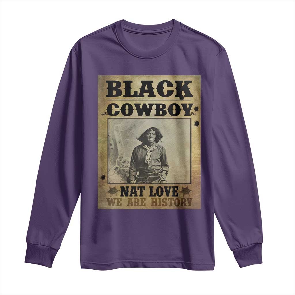 Black Cowboy Nat Love Long Sleeve Shirt Black History Month