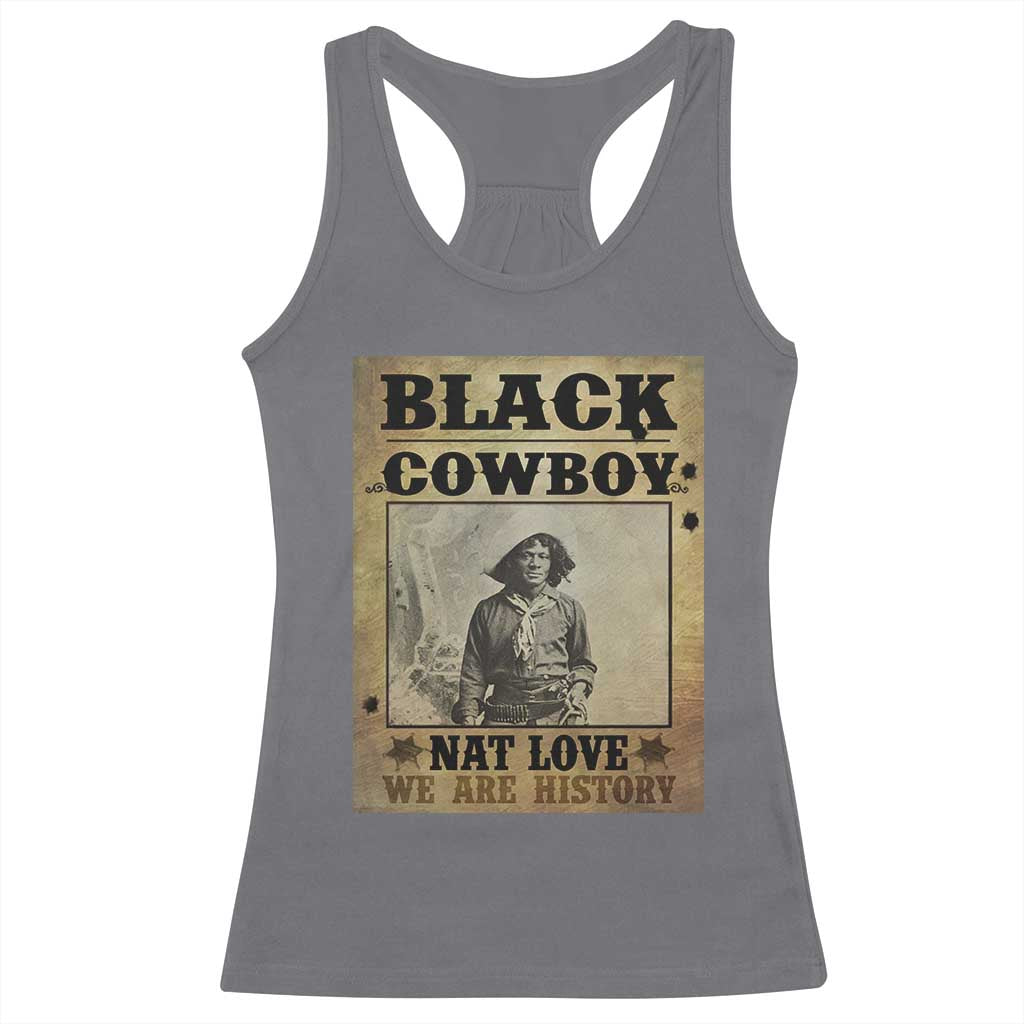Black Cowboy Nat Love Racerback Tank Top Black History Month