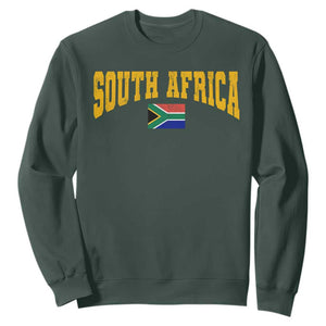 South Africa Sports Throwback Sweatshirt Vintage South African Flag