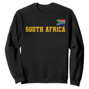South Africa Vintage Athletic Sports Design Sweatshirt Distressed South African Flag