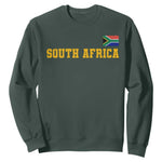South Africa Vintage Athletic Sports Design Sweatshirt Distressed South African Flag