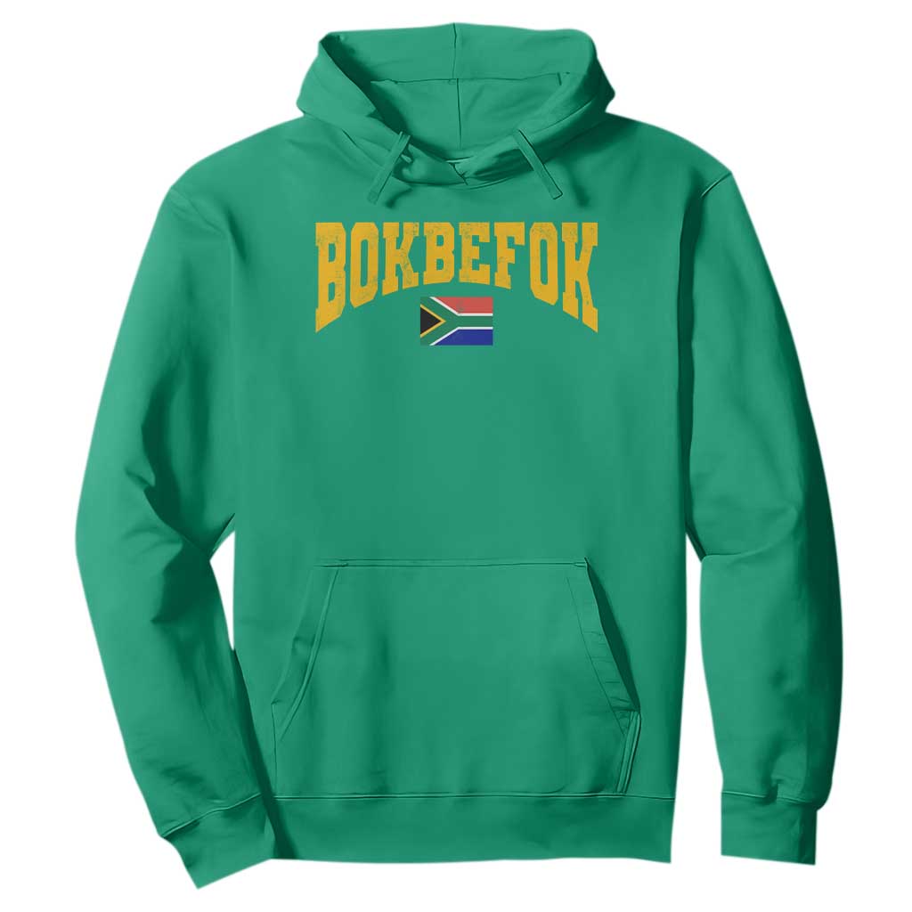 Bokbefok South Africa Sports Throwback Hoodie Vintage South African Flag