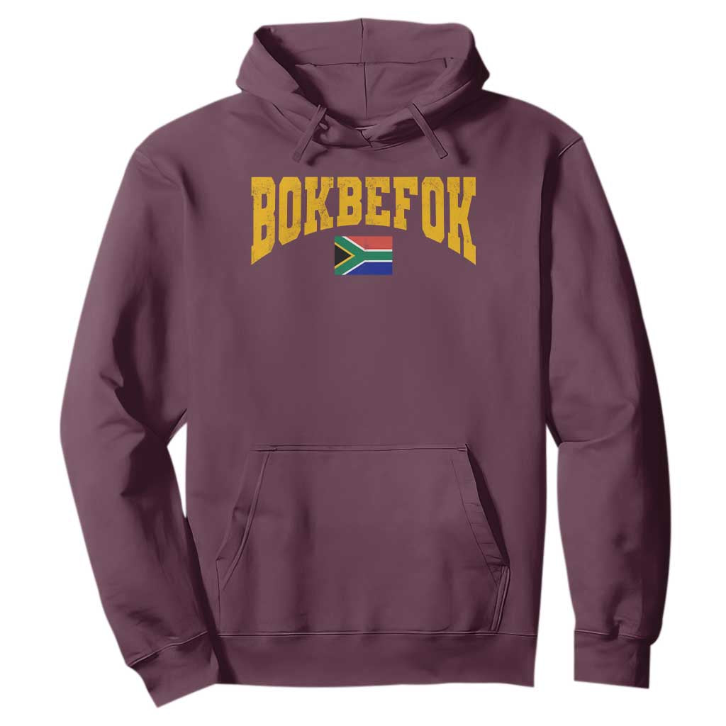 Bokbefok South Africa Sports Throwback Hoodie Vintage South African Flag