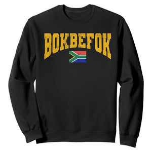 Bokbefok South Africa Sports Throwback Sweatshirt Vintage South African Flag