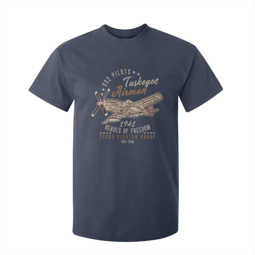 Tuskegee Airman T Shirt For Kid Heroes Of Freedom 332ND Fighter Group Est 1941 Vintage Fighter