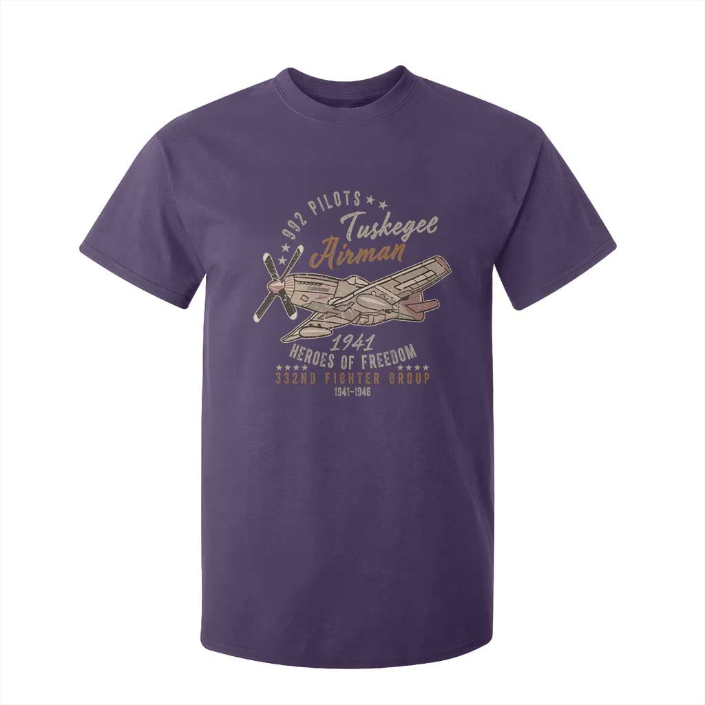 Tuskegee Airman T Shirt For Kid Heroes Of Freedom 332ND Fighter Group Est 1941 Vintage Fighter