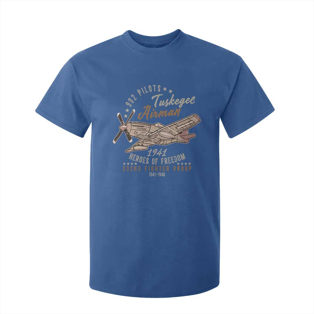 Tuskegee Airman T Shirt For Kid Heroes Of Freedom 332ND Fighter Group Est 1941 Vintage Fighter