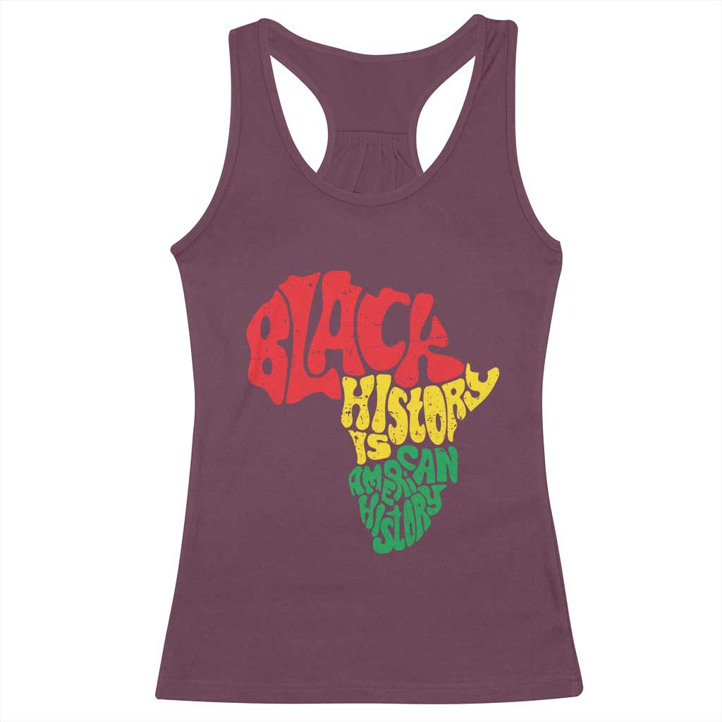 Black History Is American History Racerback Tank Top Africa Map