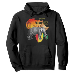 Africa Roots Hoodie My Roots Africa Map Black History Elephant Safari