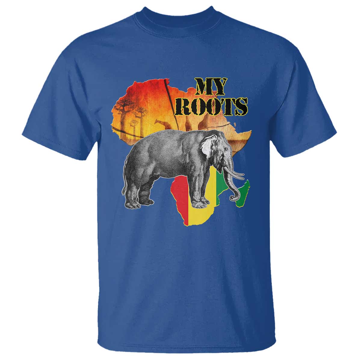 Africa Roots T Shirt My Roots Africa Map Black History Elephant Safari