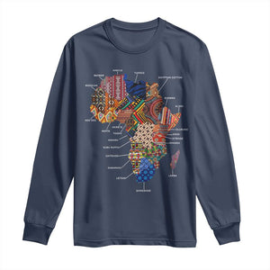 African Culture Black Fabrics Long Sleeve Shirt African American Heritage