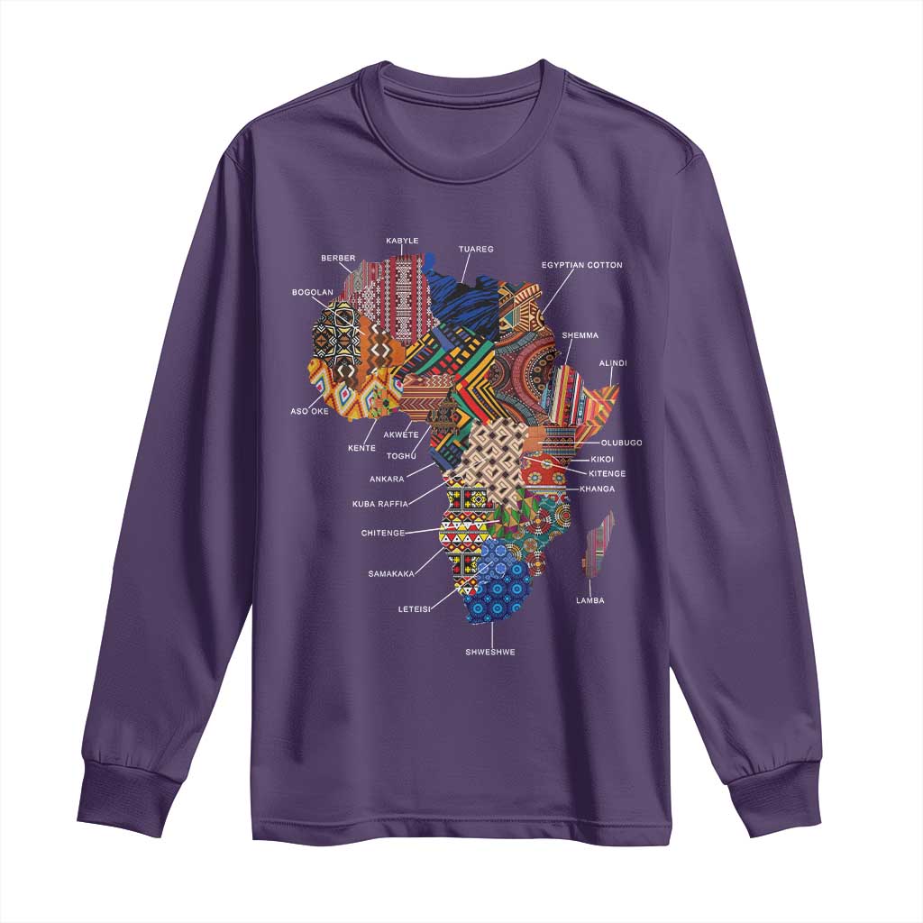 African Culture Black Fabrics Long Sleeve Shirt African American Heritage