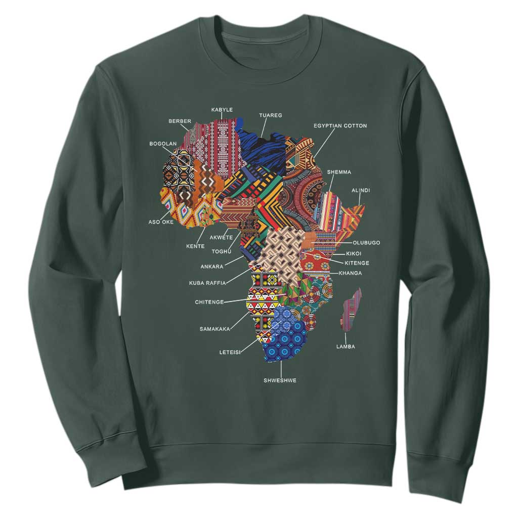 African Culture Black Fabrics Sweatshirt African American Heritage