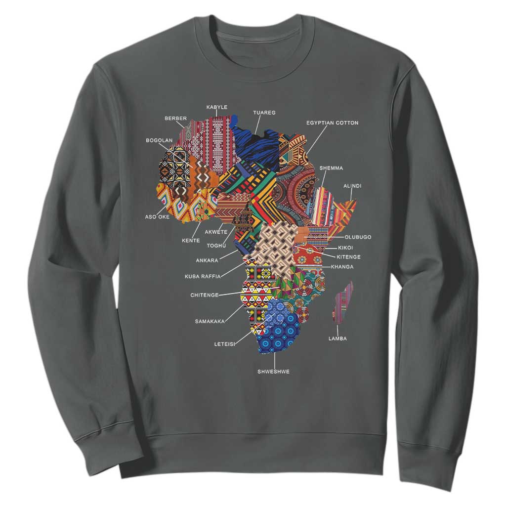 African Culture Black Fabrics Sweatshirt African American Heritage