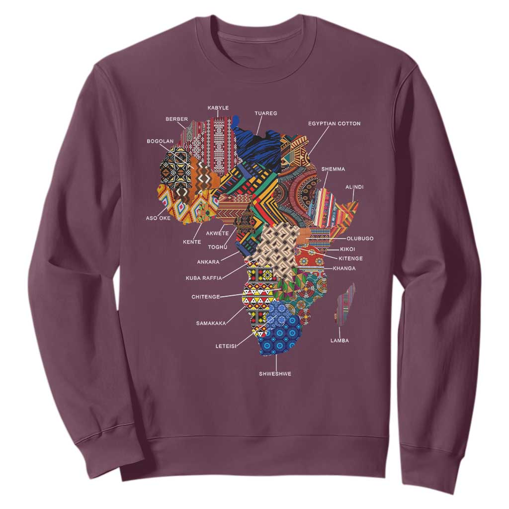 African Culture Black Fabrics Sweatshirt African American Heritage