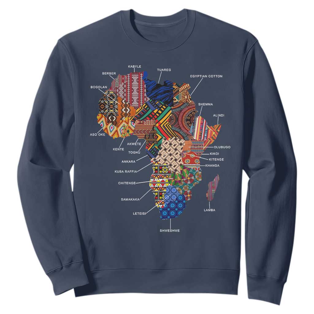 African Culture Black Fabrics Sweatshirt African American Heritage