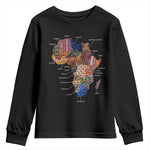 African Culture Black Fabrics Youth Sweatshirt African American Heritage