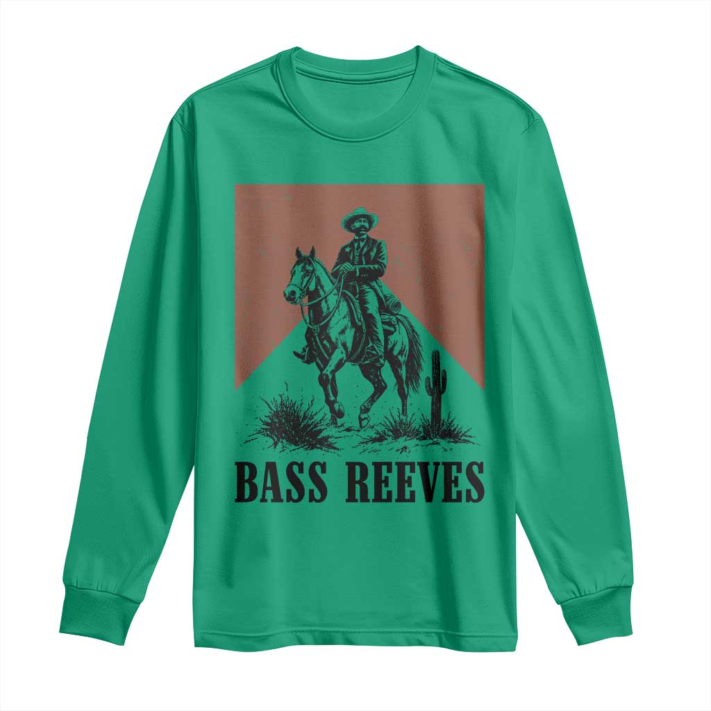 Bass Reeves Long Sleeve Shirt First Black Deputy US Marshal Western Cowboy