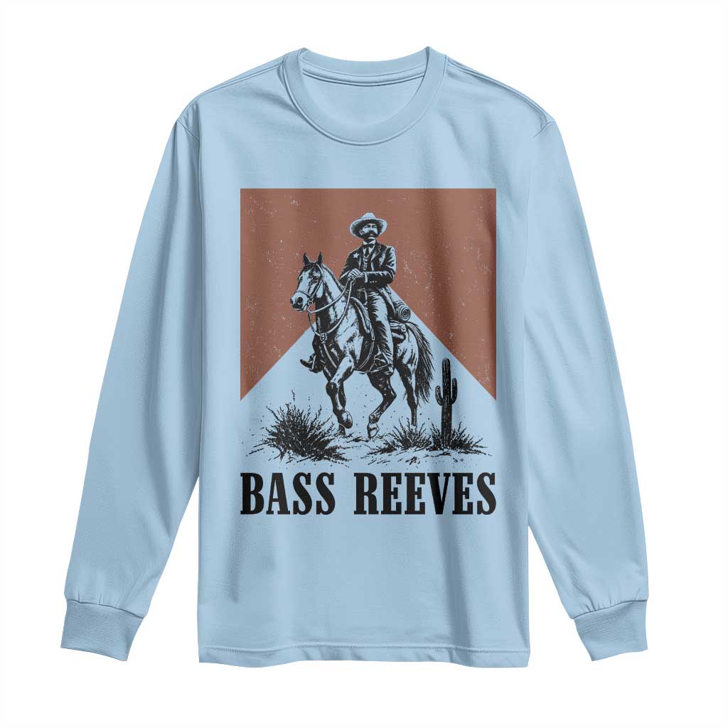 Bass Reeves Long Sleeve Shirt First Black Deputy US Marshal Western Cowboy