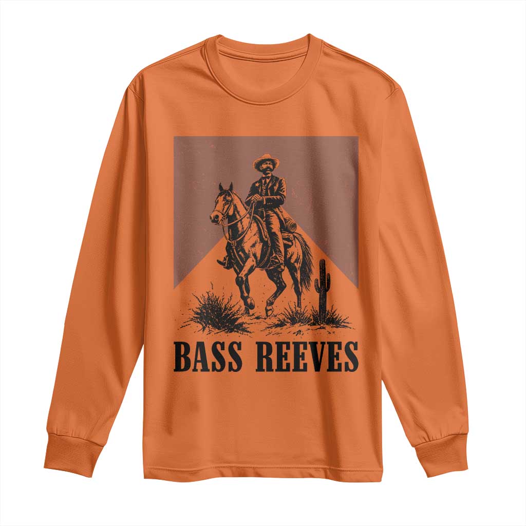 Bass Reeves Long Sleeve Shirt First Black Deputy US Marshal Western Cowboy