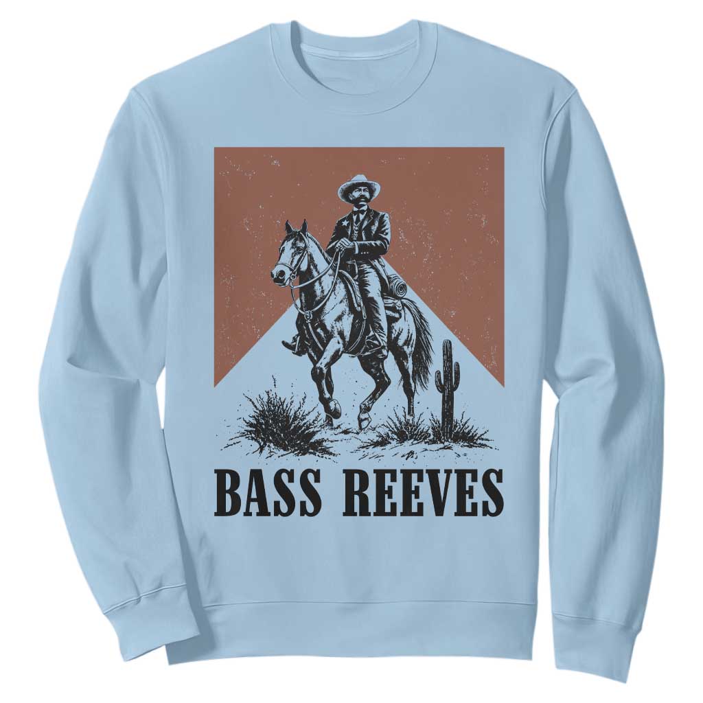 Bass Reeves Sweatshirt First Black Deputy US Marshal Western Cowboy