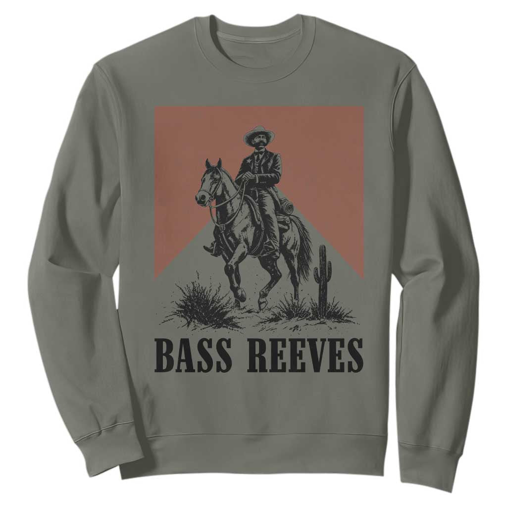 Bass Reeves Sweatshirt First Black Deputy US Marshal Western Cowboy