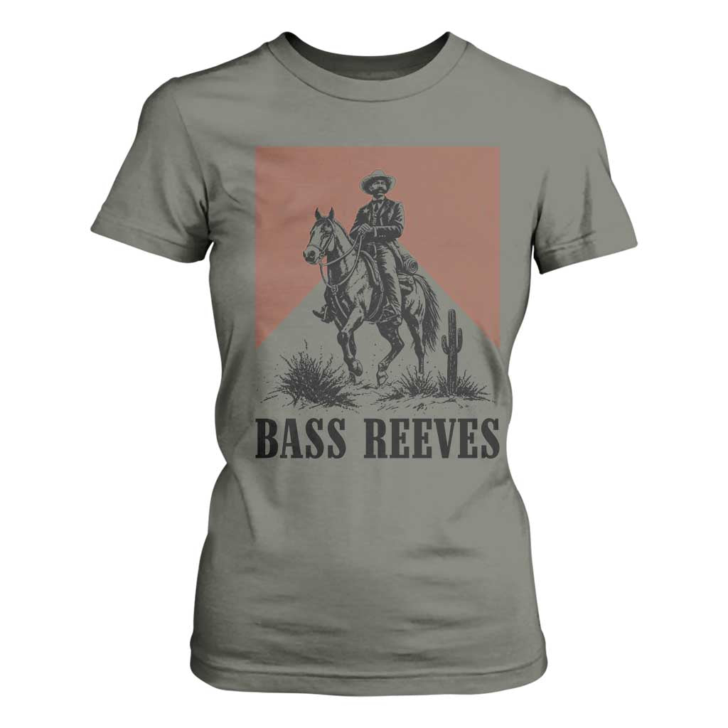 Bass Reeves T Shirt For Women First Black Deputy US Marshal Western Cowboy
