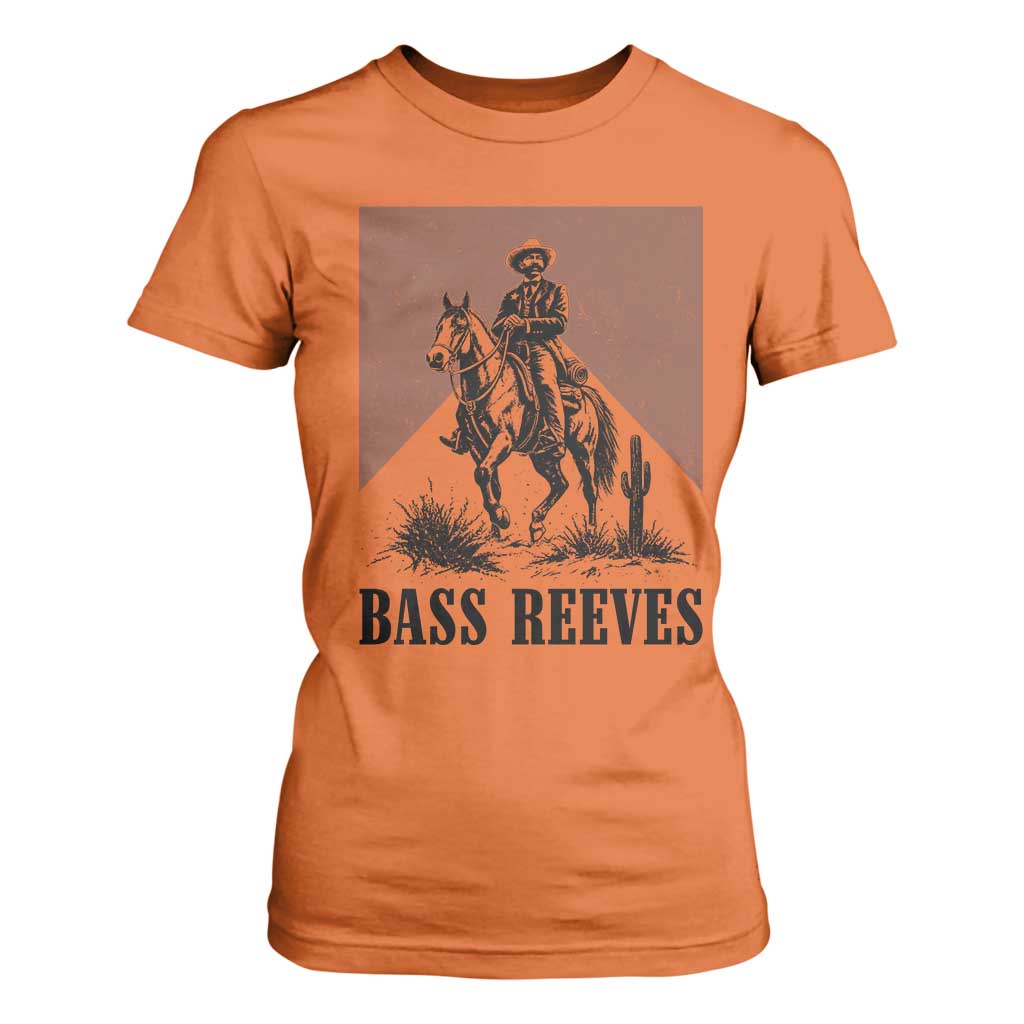 Bass Reeves T Shirt For Women First Black Deputy US Marshal Western Cowboy
