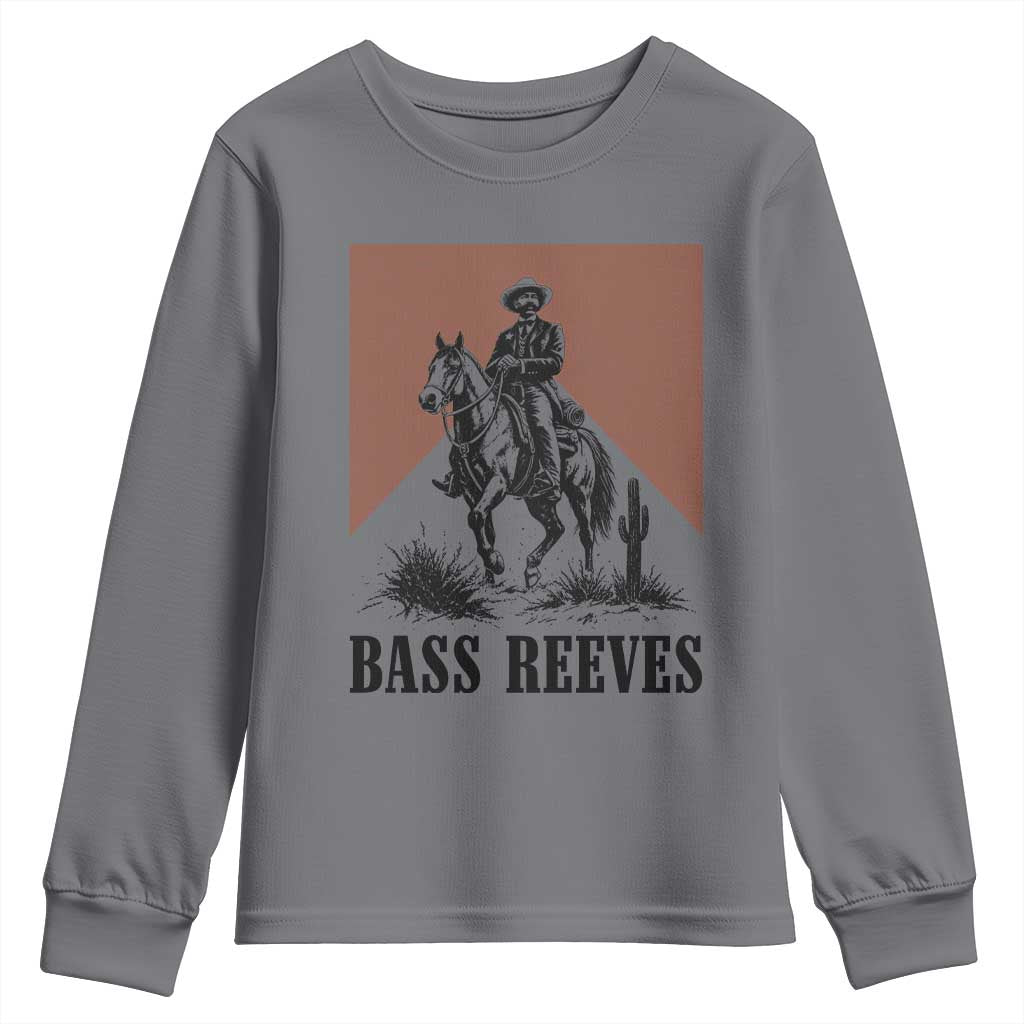 Bass Reeves Youth Sweatshirt First Black Deputy US Marshal Western Cowboy