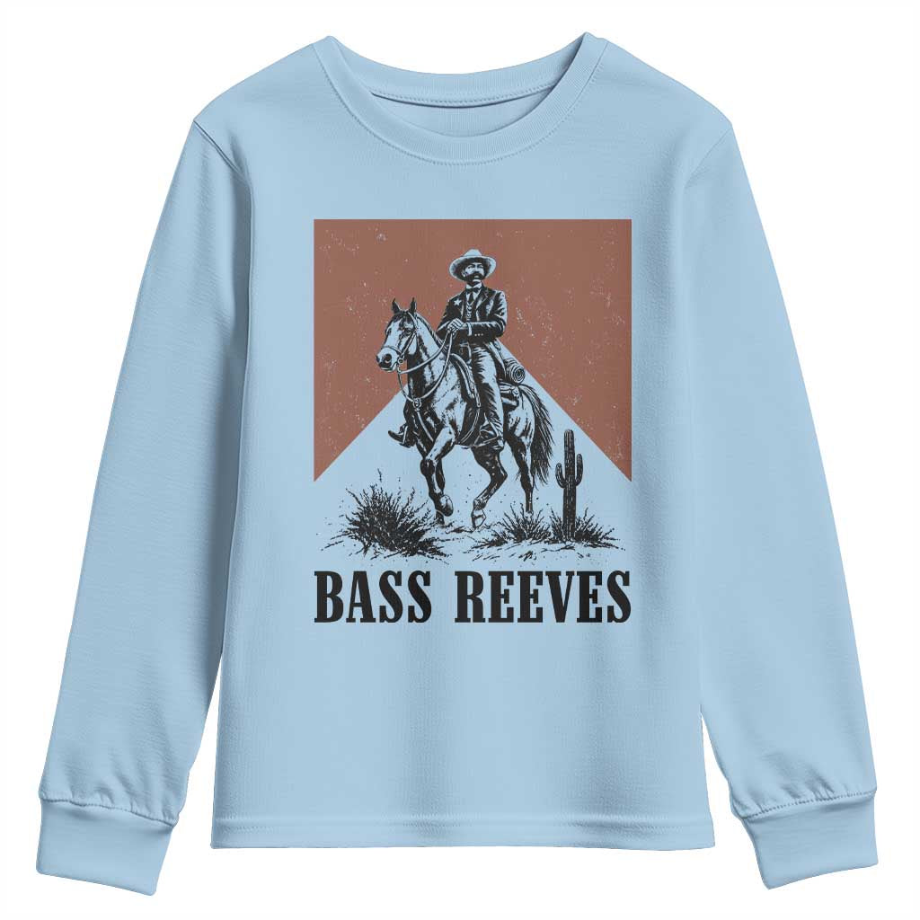 Bass Reeves Youth Sweatshirt First Black Deputy US Marshal Western Cowboy