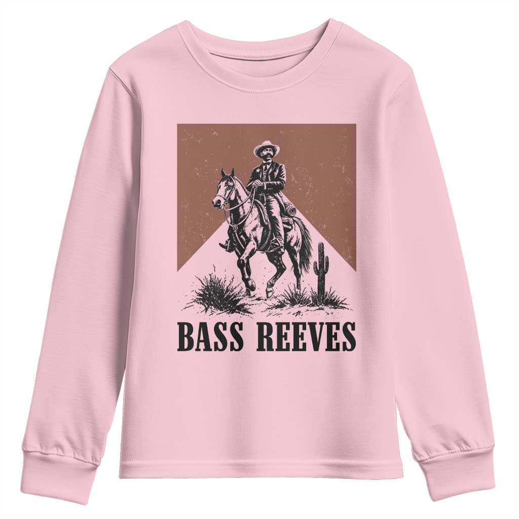 Bass Reeves Youth Sweatshirt First Black Deputy US Marshal Western Cowboy