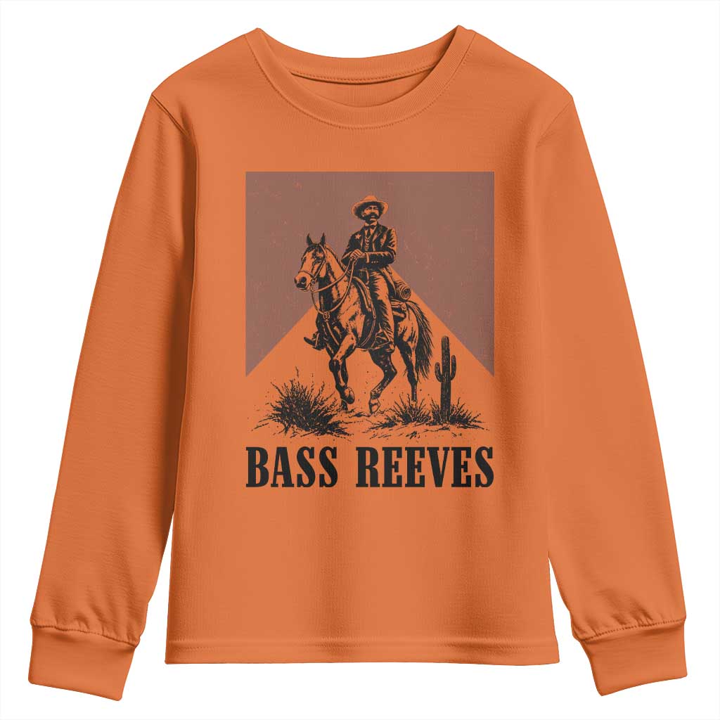 Bass Reeves Youth Sweatshirt First Black Deputy US Marshal Western Cowboy