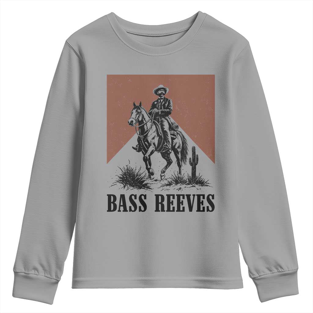 Bass Reeves Youth Sweatshirt First Black Deputy US Marshal Western Cowboy