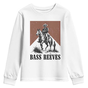 Bass Reeves Youth Sweatshirt First Black Deputy US Marshal Western Cowboy
