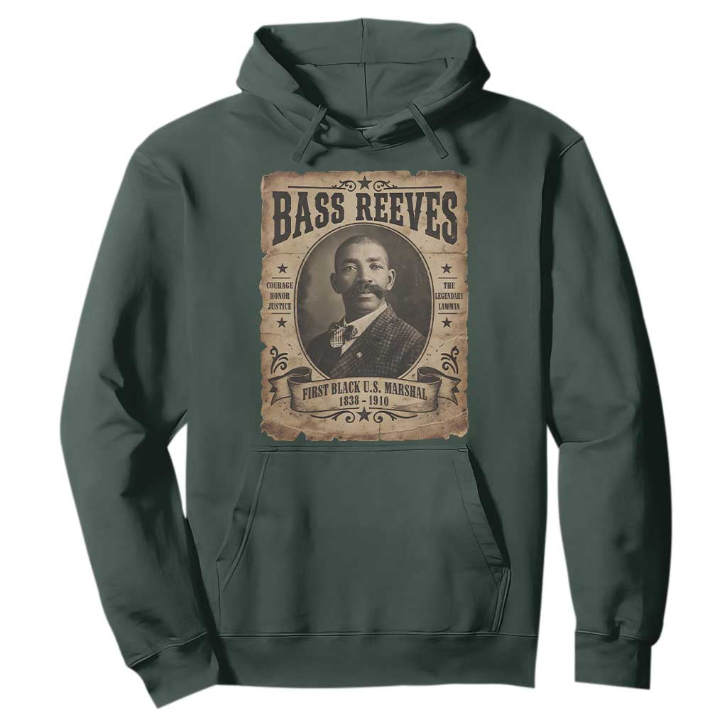 Bass Reeves Hoodie The Legendary Lawman and First Black Us Marshal Old West Style