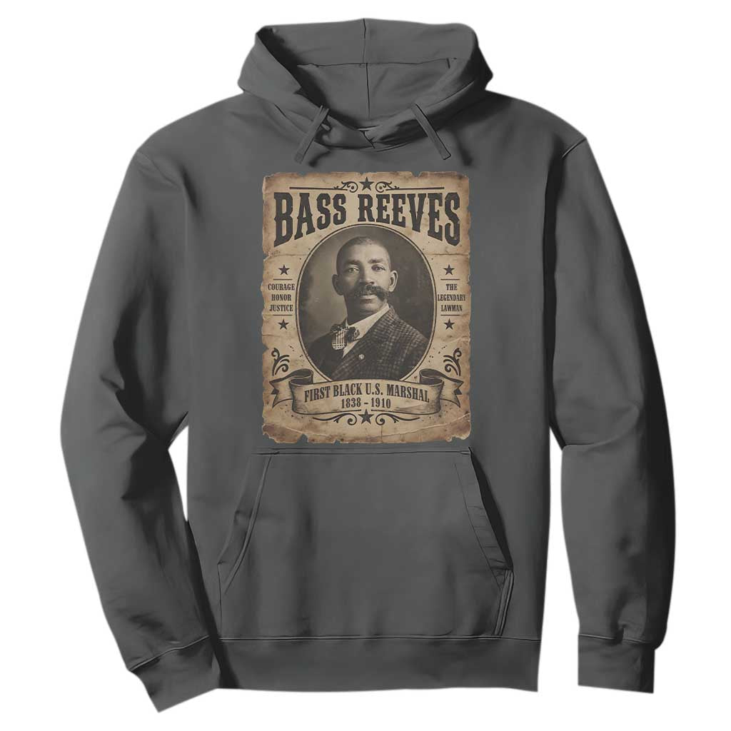 Bass Reeves Hoodie The Legendary Lawman and First Black Us Marshal Old West Style
