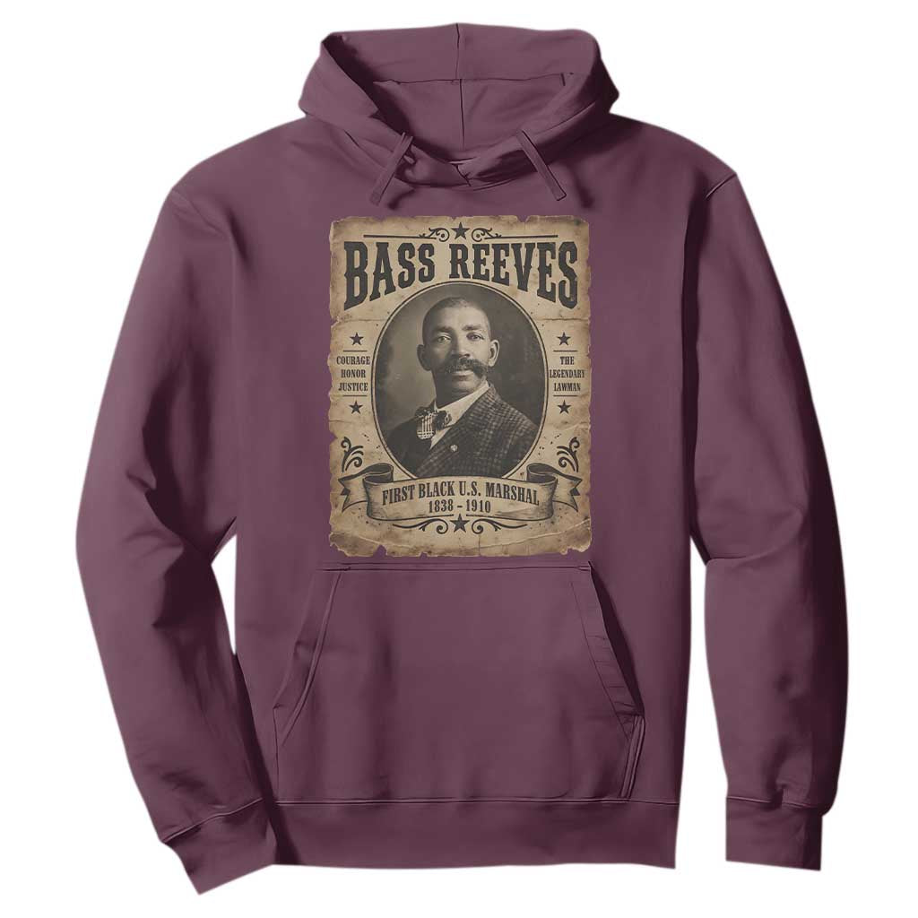 Bass Reeves Hoodie The Legendary Lawman and First Black Us Marshal Old West Style