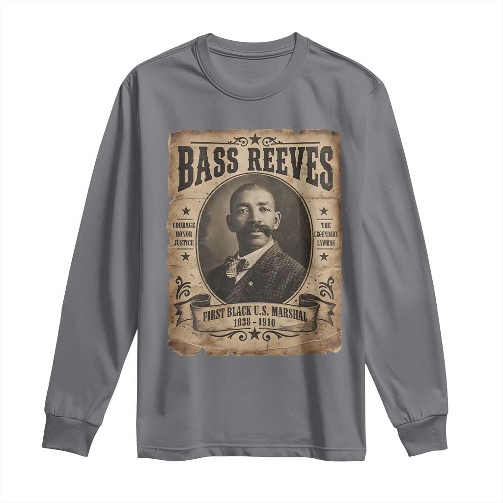 Bass Reeves Long Sleeve Shirt The Legendary Lawman and First Black Us Marshal Old West Style