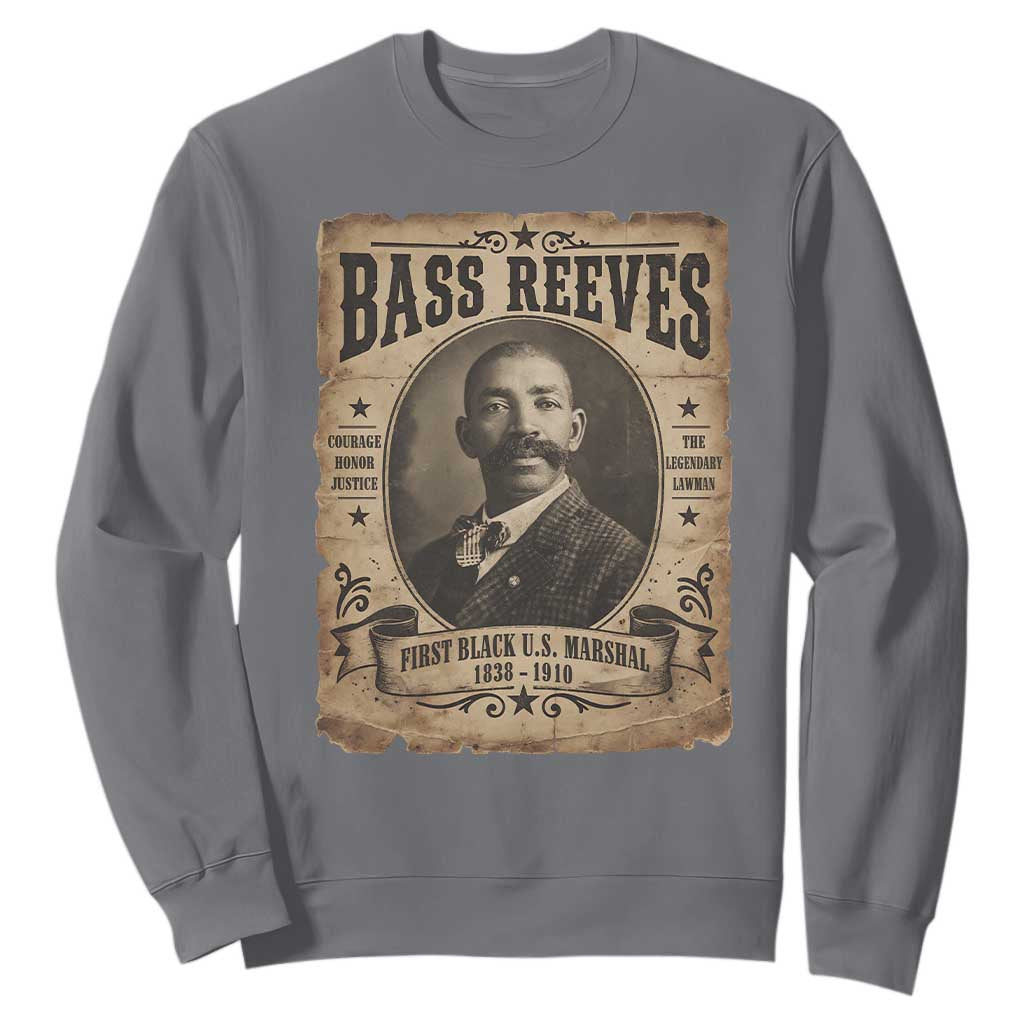 Bass Reeves Sweatshirt The Legendary Lawman and First Black Us Marshal Old West Style