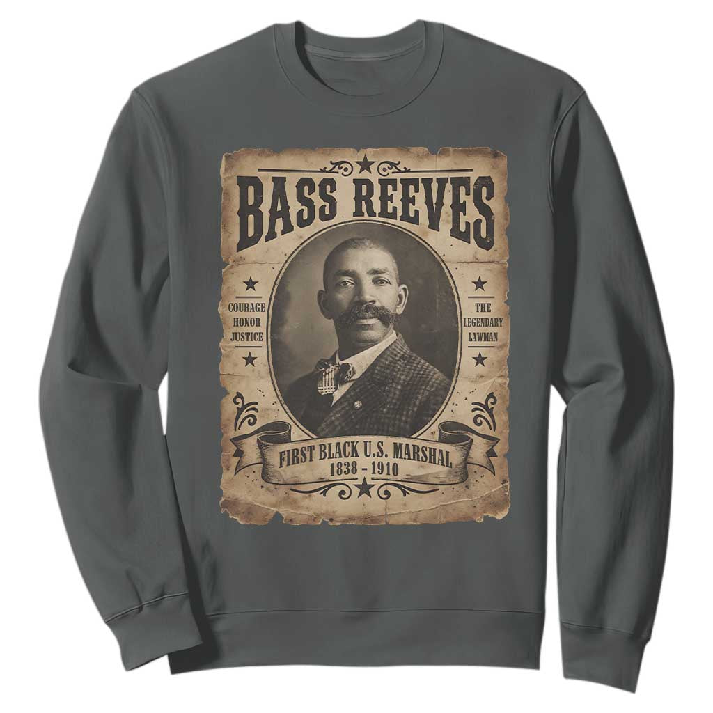 Bass Reeves Sweatshirt The Legendary Lawman and First Black Us Marshal Old West Style
