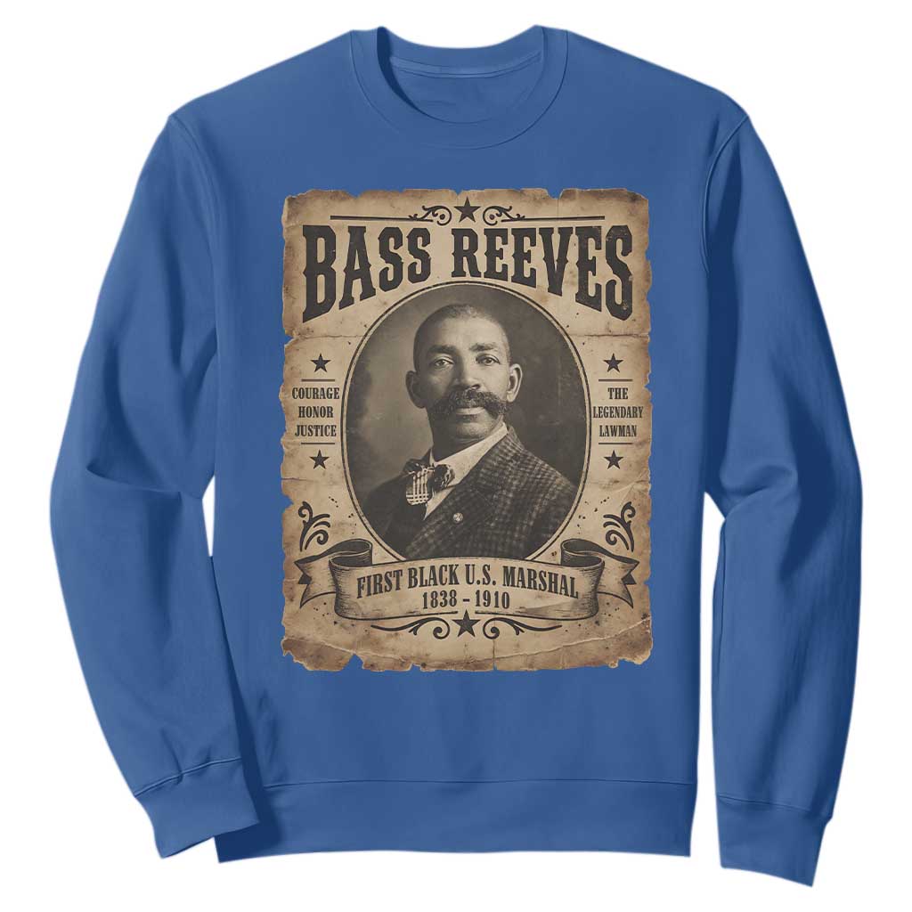 Bass Reeves Sweatshirt The Legendary Lawman and First Black Us Marshal Old West Style