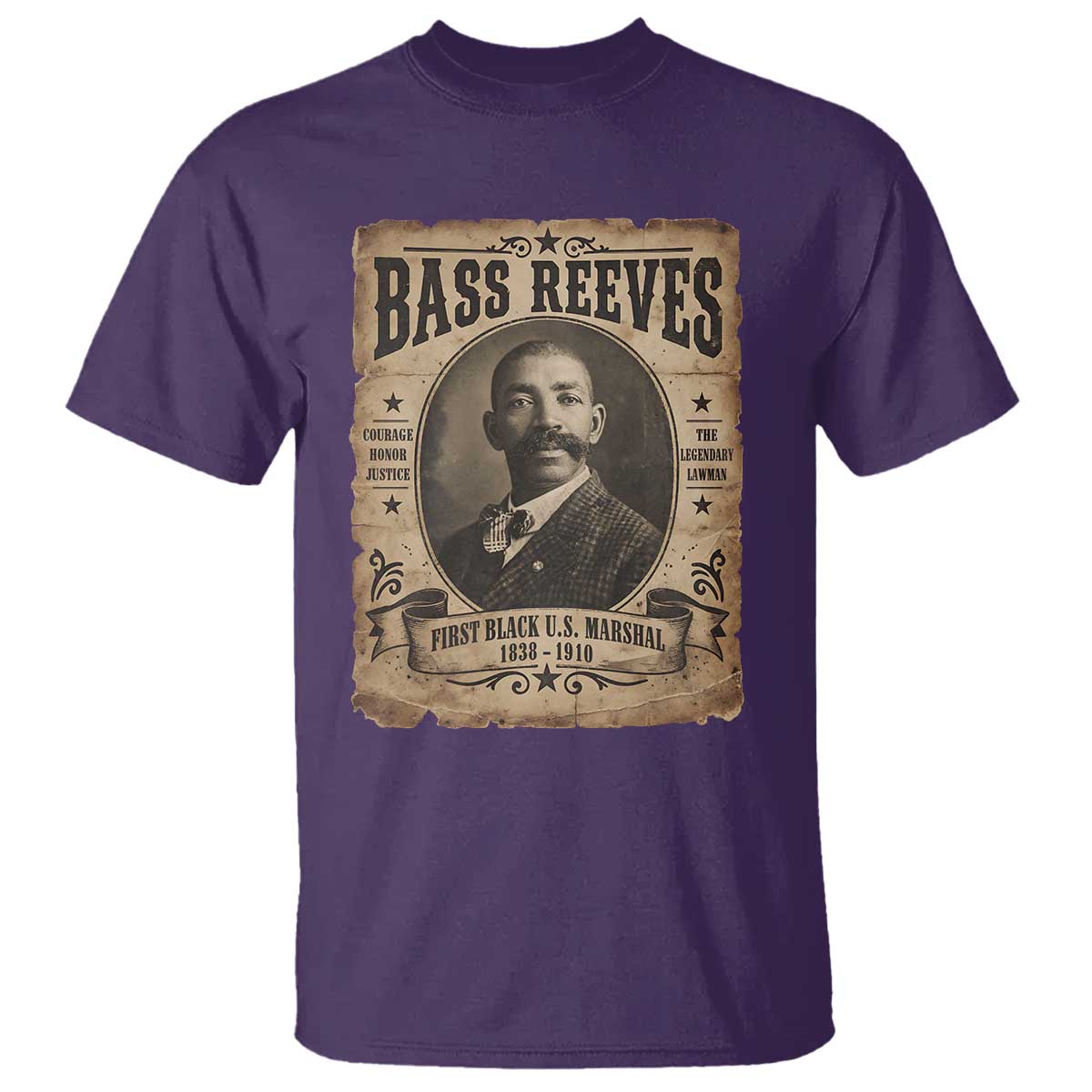 Bass Reeves T Shirt The Legendary Lawman and First Black Us Marshal Old West Style