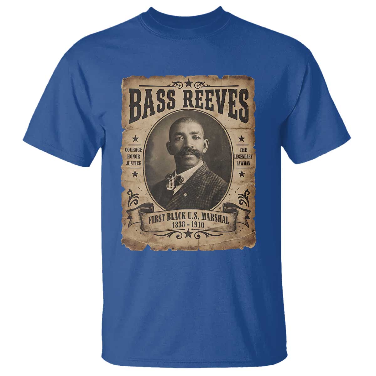 Bass Reeves T Shirt The Legendary Lawman and First Black Us Marshal Old West Style