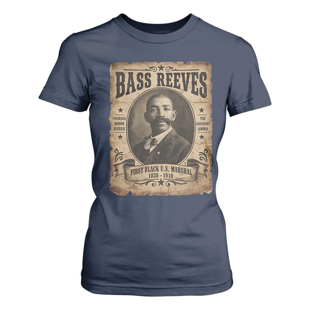 Bass Reeves T Shirt For Women The Legendary Lawman and First Black Us Marshal Old West Style