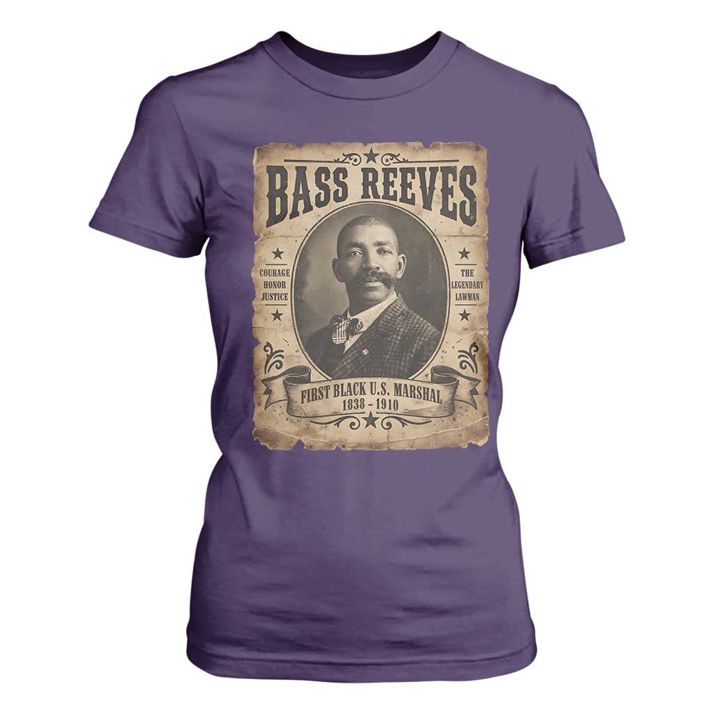 Bass Reeves T Shirt For Women The Legendary Lawman and First Black Us Marshal Old West Style