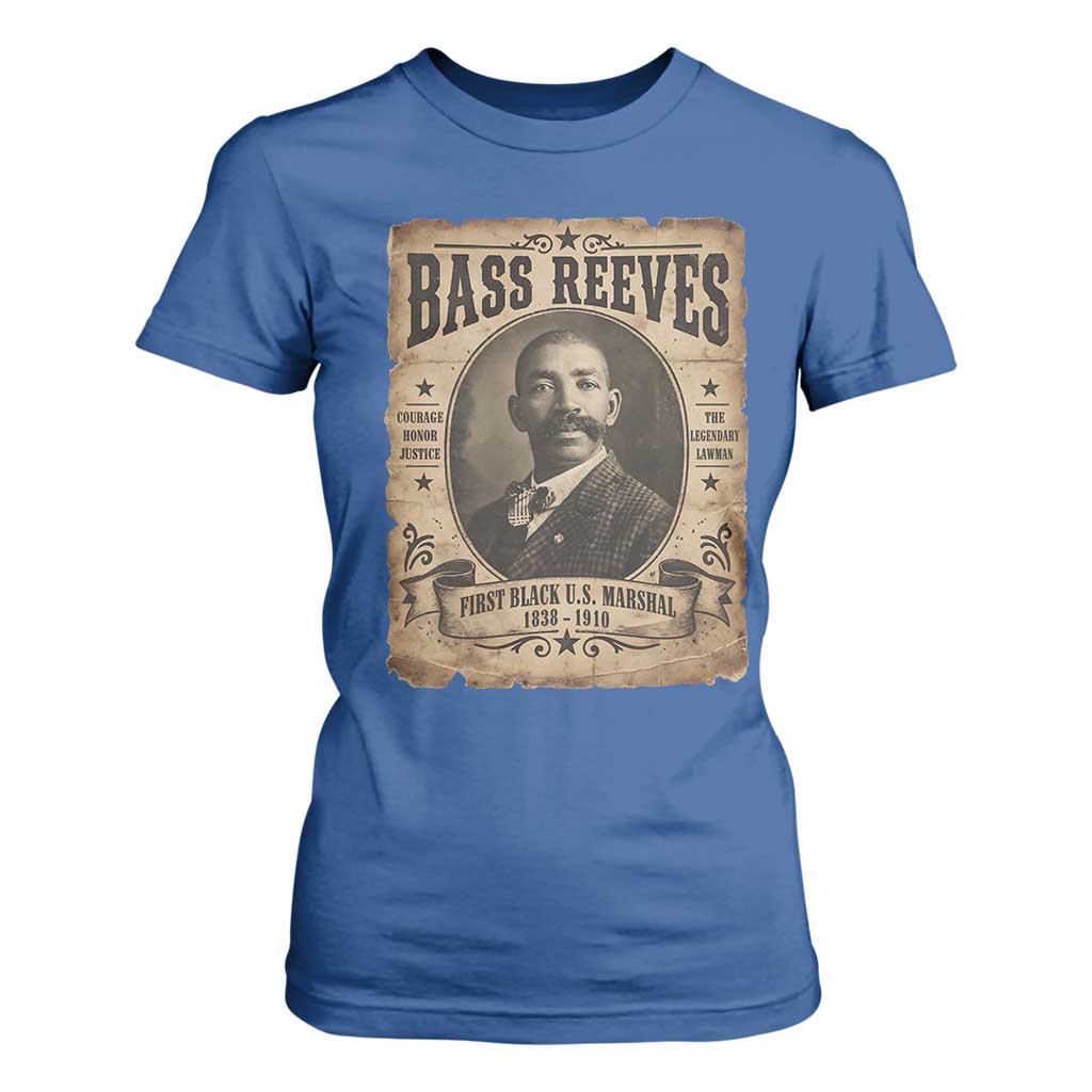 Bass Reeves T Shirt For Women The Legendary Lawman and First Black Us Marshal Old West Style