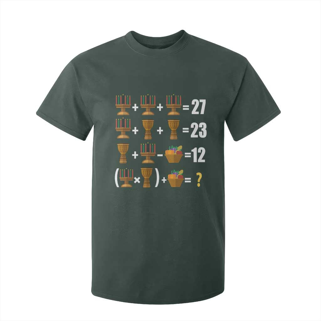 Funny 67 Kwanzaa Math T Shirt For Kid Six Seven Meme Kinara Candles African American Christmas - African Pride