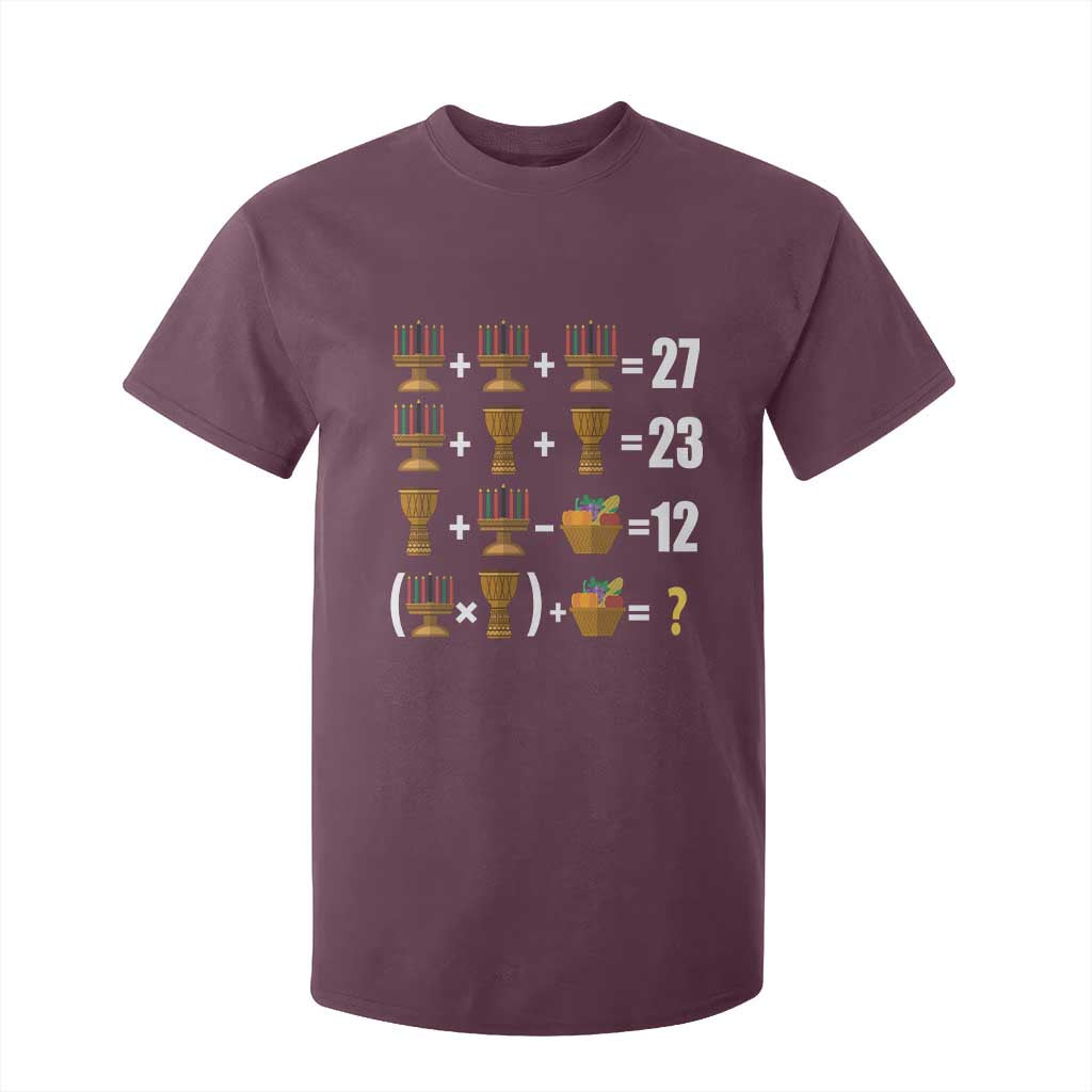 Funny 67 Kwanzaa Math T Shirt For Kid Six Seven Meme Kinara Candles African American Christmas - African Pride