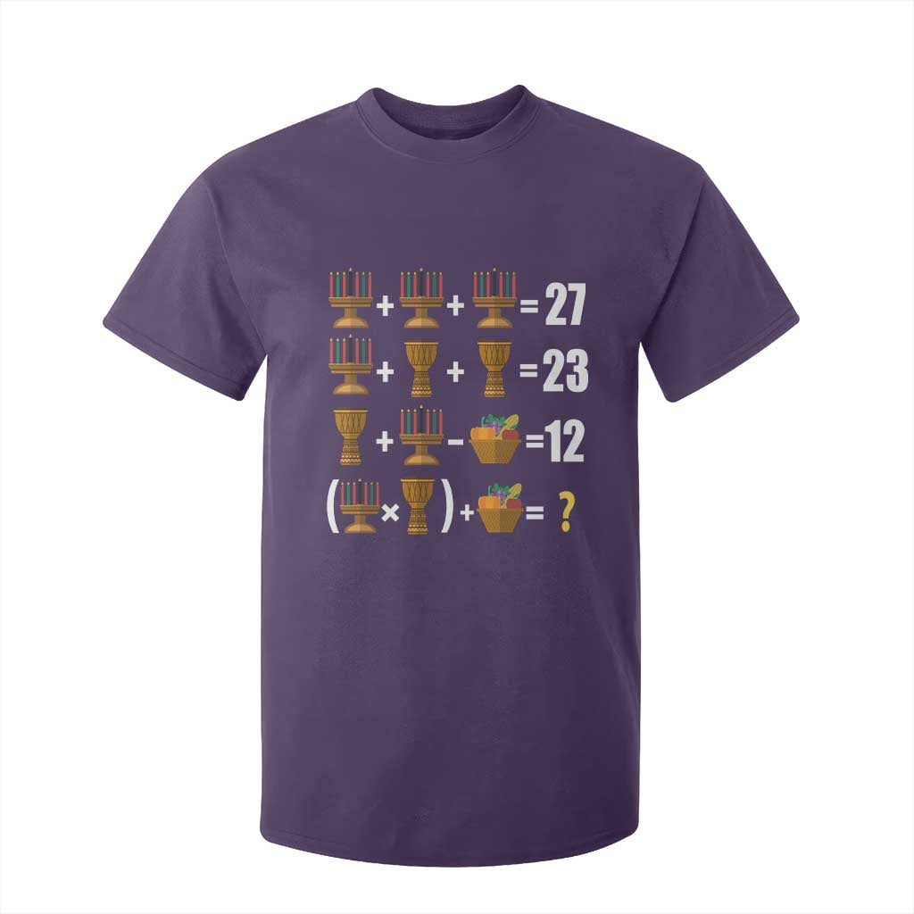 Funny 67 Kwanzaa Math T Shirt For Kid Six Seven Meme Kinara Candles African American Christmas - African Pride